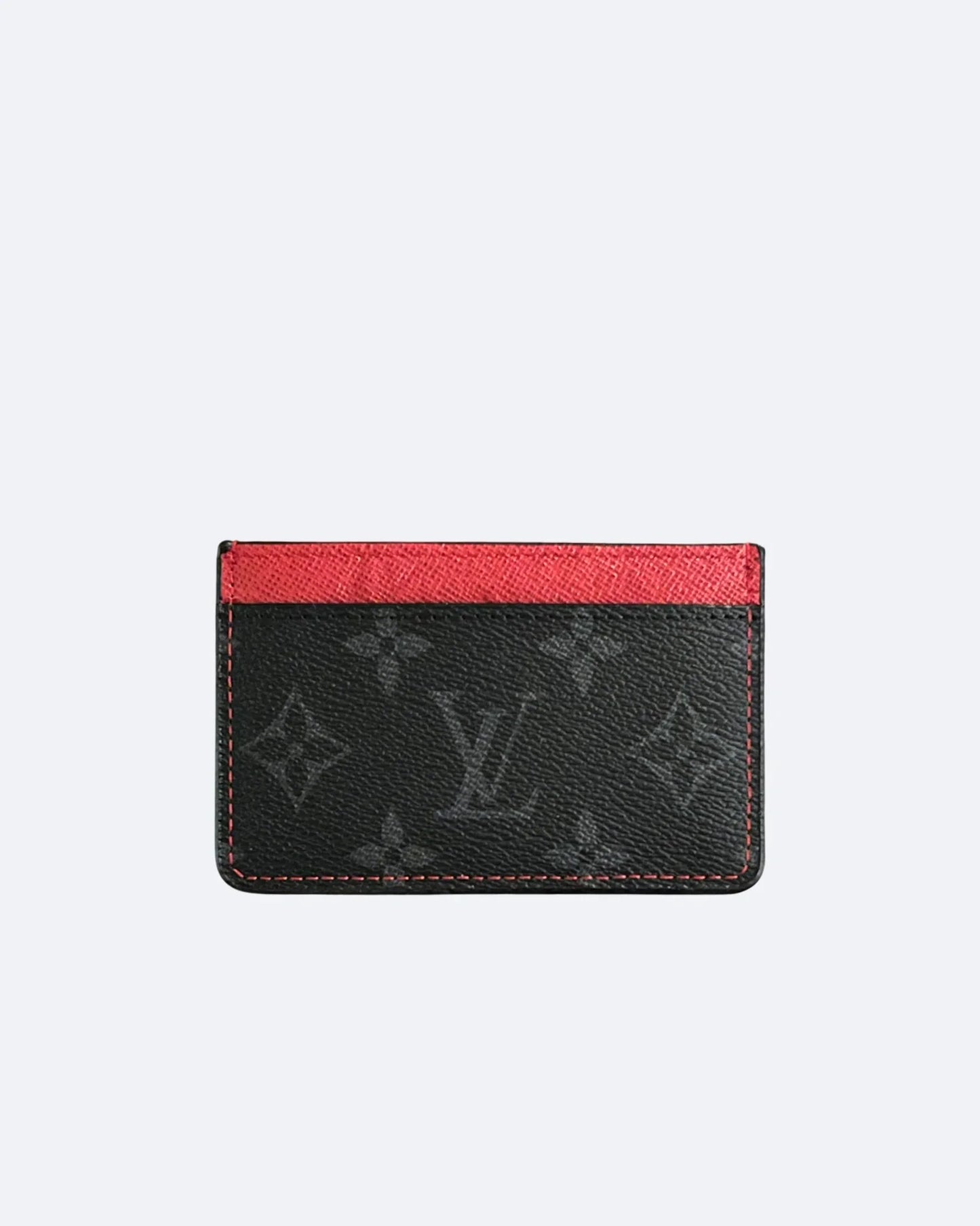 LVTN - Cardholder - LV Pattern - Black/Red